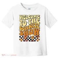 Welcome To The Schnitz Show Oktoberfest Retro Groovy Toddler T-Shirt thumb 0