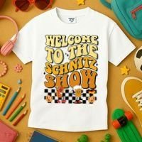 Welcome To The Schnitz Show Oktoberfest Retro Groovy Kids T-Shirt thumb 3
