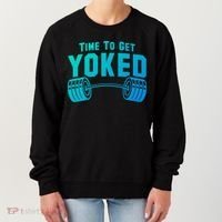 Weightlifting Time To Get Yoked Workout Gym Weight Lifting Meaningful Gift Women's Sweatshirt thumb 0