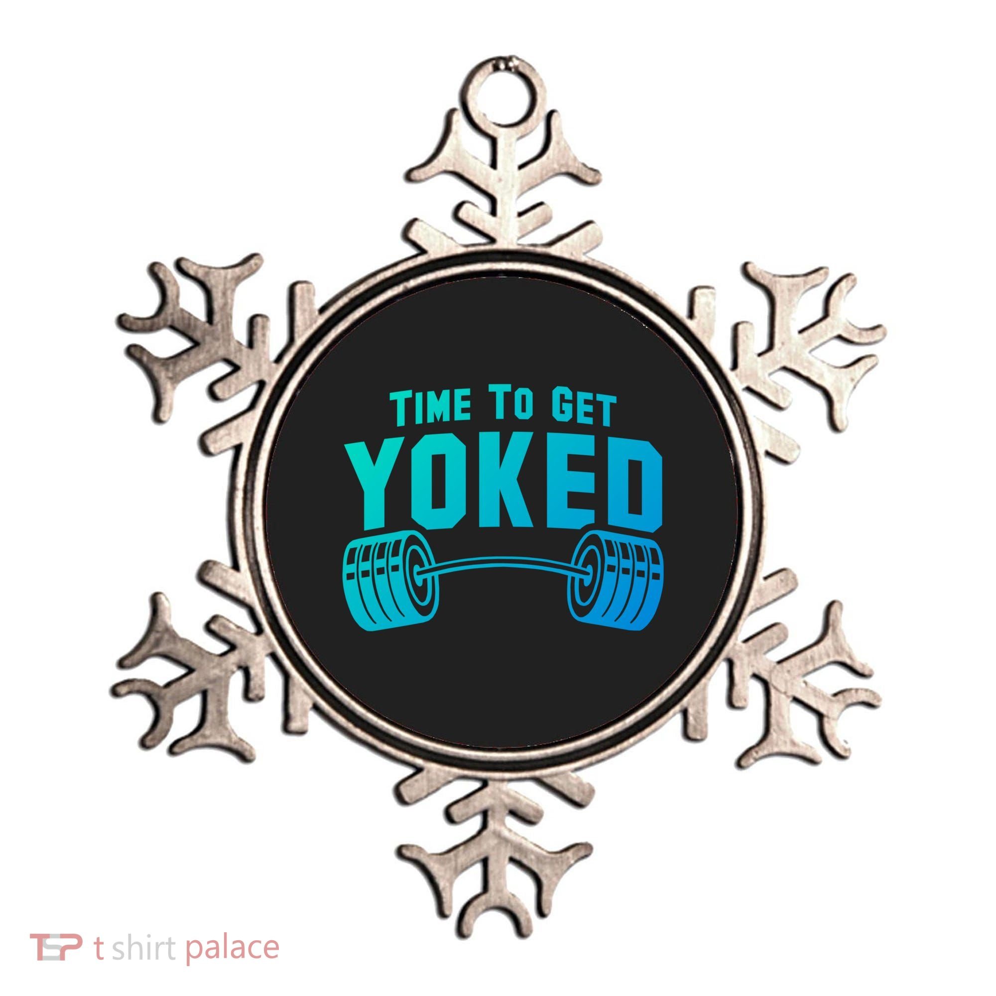 Weightlifting Time To Get Yoked Workout Gym Weight Lifting Meaningful Gift Ornament