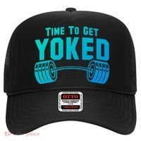 Weightlifting Time To Get Yoked Workout Gym Weight Lifting Meaningful Gift Hat thumb 0