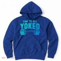 Weightlifting Time To Get Yoked Workout Gym Weight Lifting Meaningful Gift Hoodie thumb 0