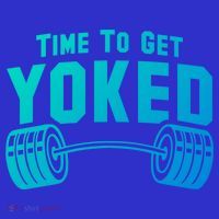 Weightlifting Time To Get Yoked Workout Gym Weight Lifting Meaningful Gift Apron thumb 3