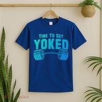 Weightlifting Time To Get Yoked Workout Gym Weight Lifting Meaningful Gift T-Shirt thumb 2