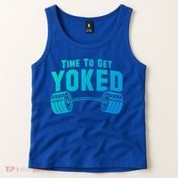Weightlifting Time To Get Yoked Workout Gym Weight Lifting Meaningful Gift Tank Top thumb 2