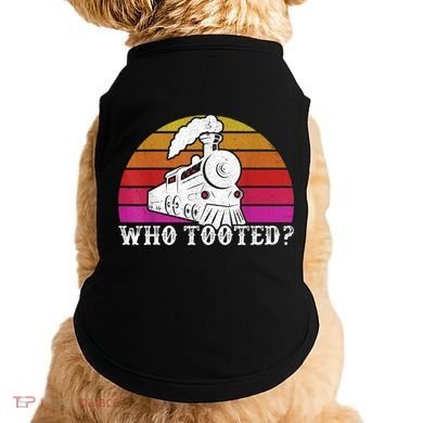 Who Tooted Train Themed Train Collectors Doggie Tank