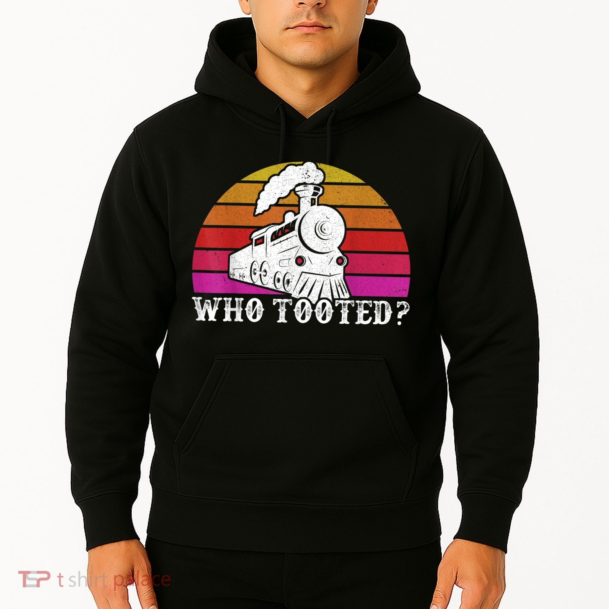 Who Tooted Train Themed Train Collectors Hoodie