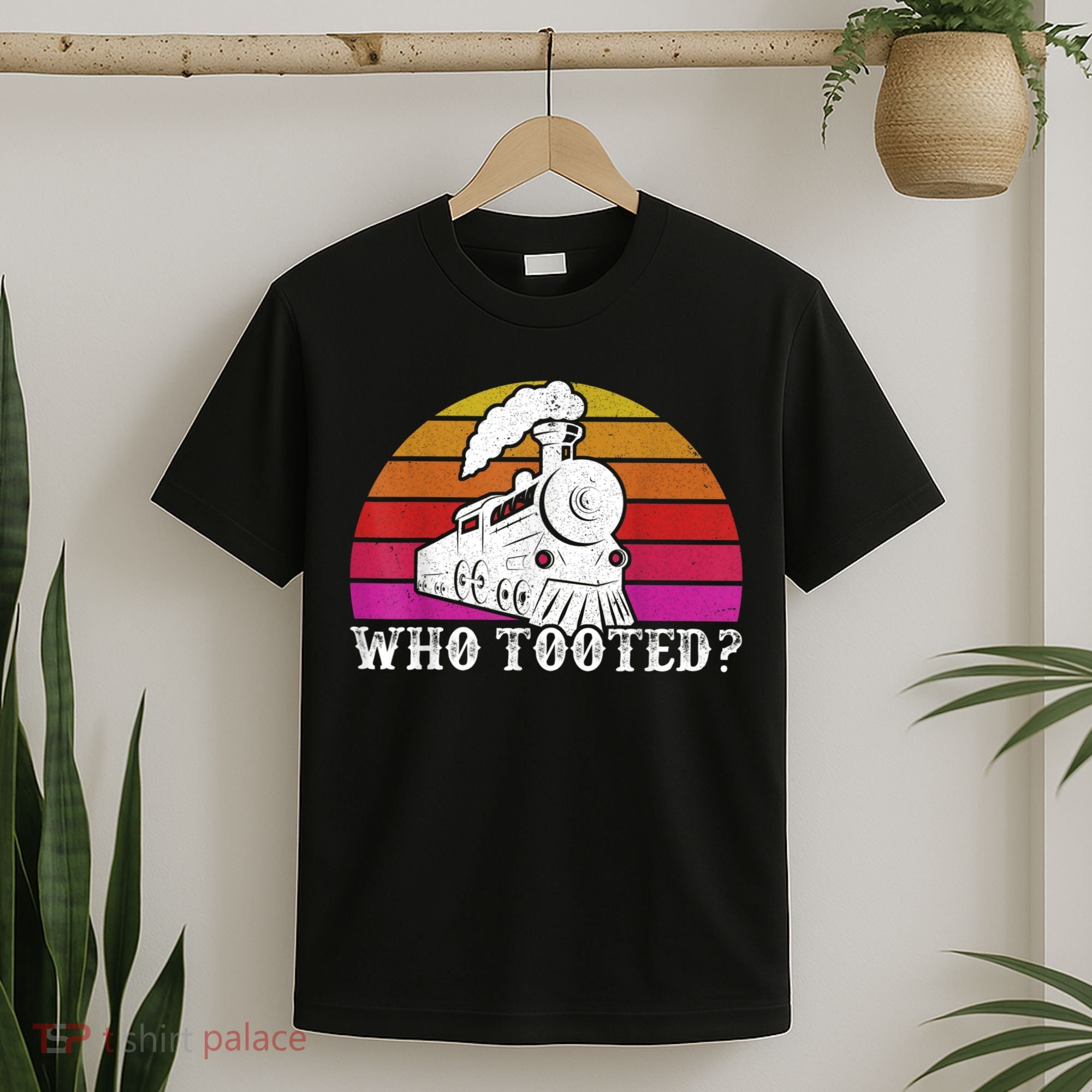 Who Tooted Train Themed Train Collectors T-Shirt