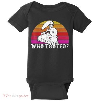 Who Tooted Train Themed Train Collectors Baby Bodysuit