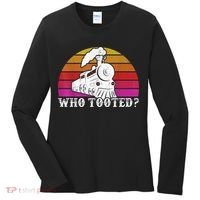 Who Tooted Train Themed Train Collectors Women's Long Sleeve Shirt thumb 0