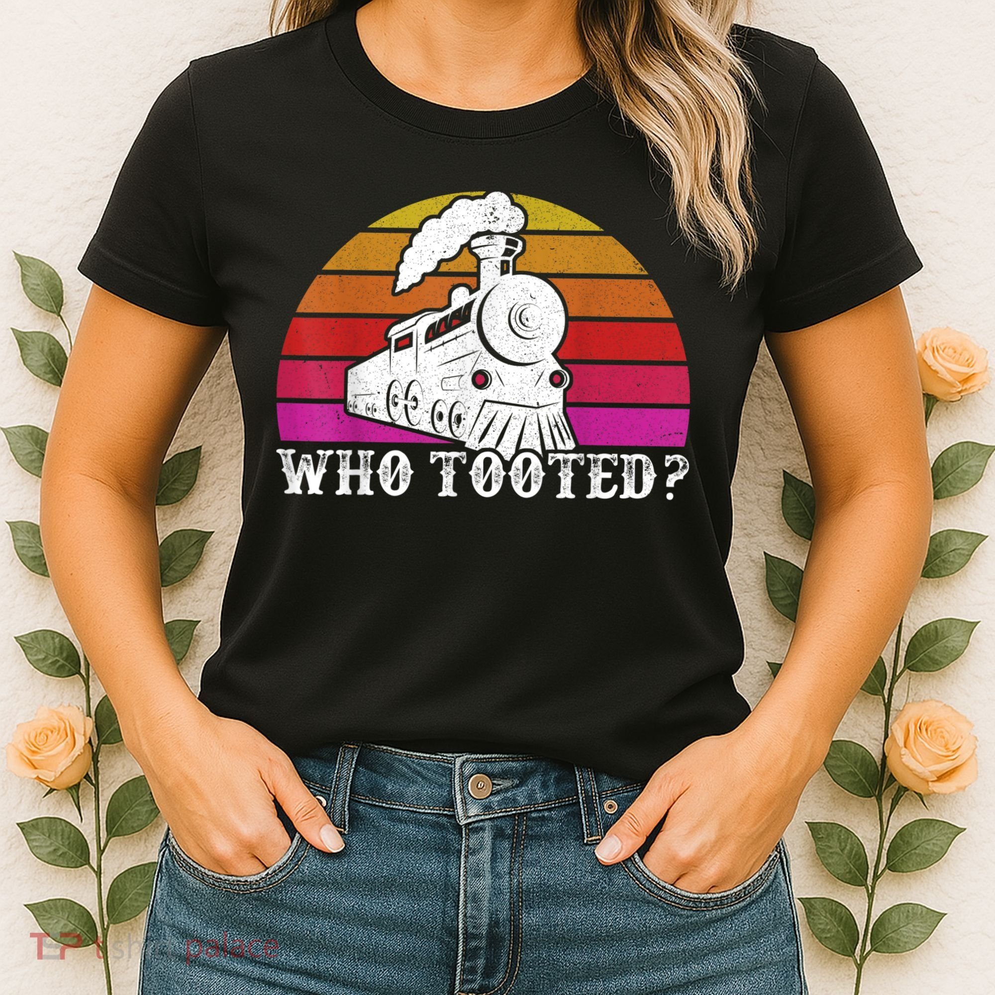Who Tooted Train Themed Train Collectors Women's T-Shirt