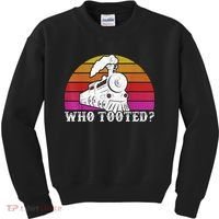Who Tooted Train Themed Train Collectors Kids Sweatshirt thumb 0