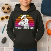 Who Tooted Train Themed Train Collectors Kids Hoodie thumb 2