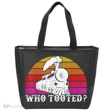 Who Tooted Train Themed Train Collectors Tote Bag