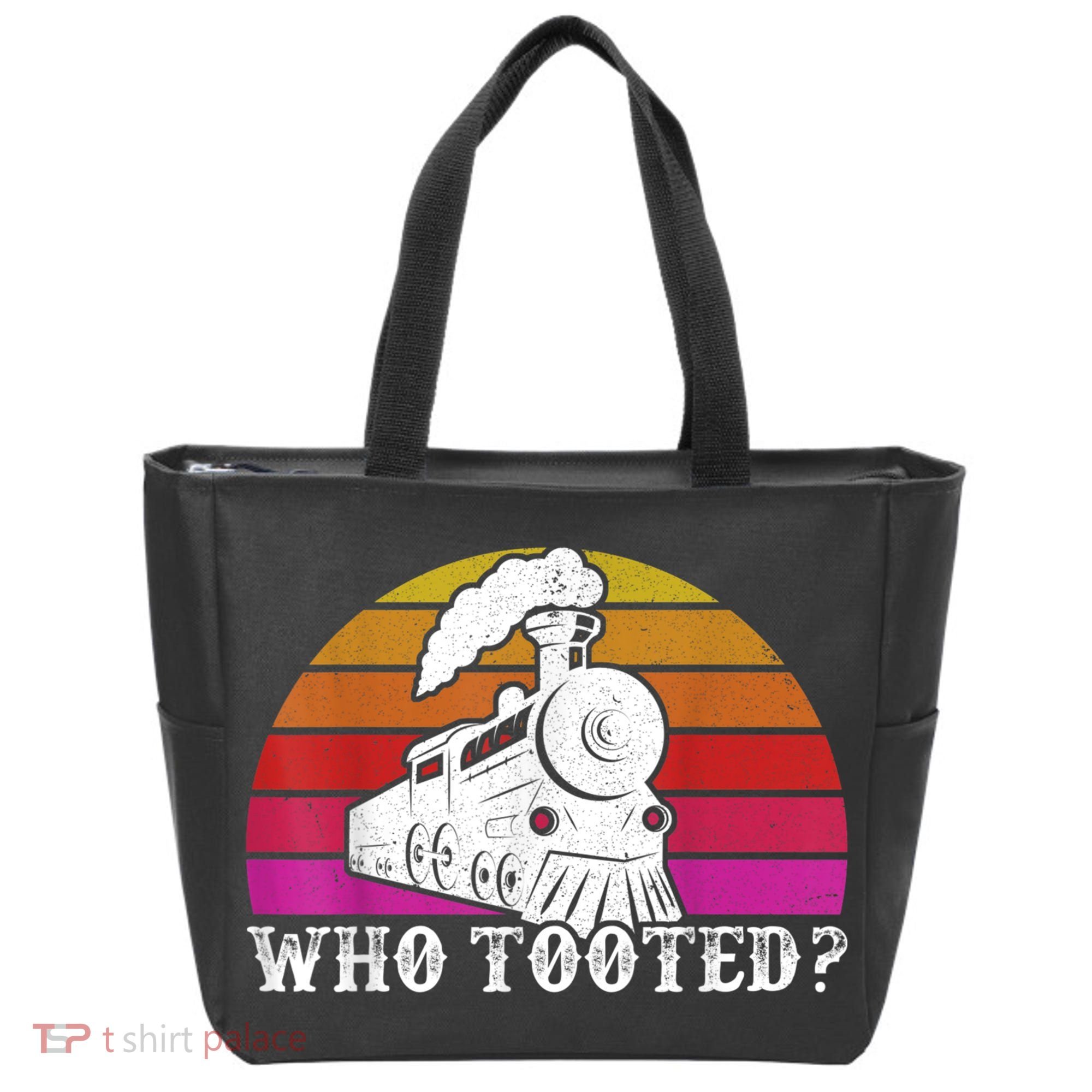 Who Tooted Train Themed Train Collectors Tote Bag