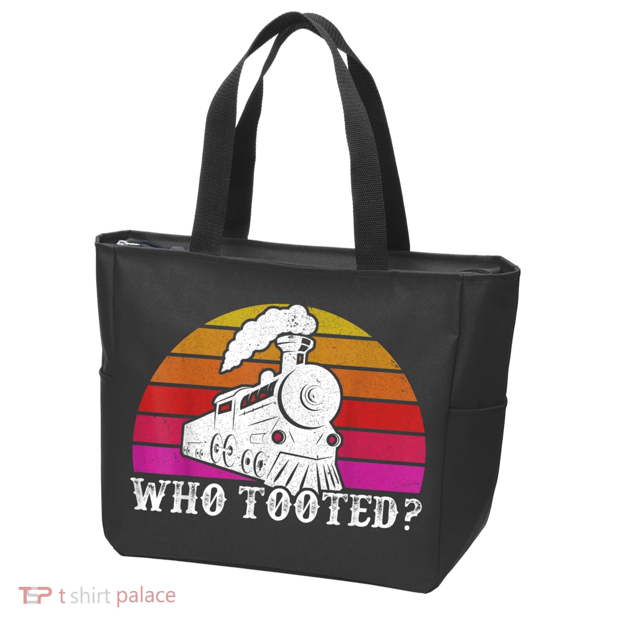 Who Tooted Train Themed Train Collectors Tote Bag