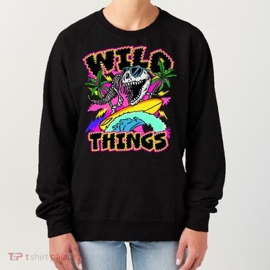Wild Things T Rex Surfing Women's Sweatshirt