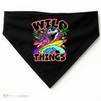 Wild Things T Rex Surfing USA-Made Doggie Bandana thumb 0