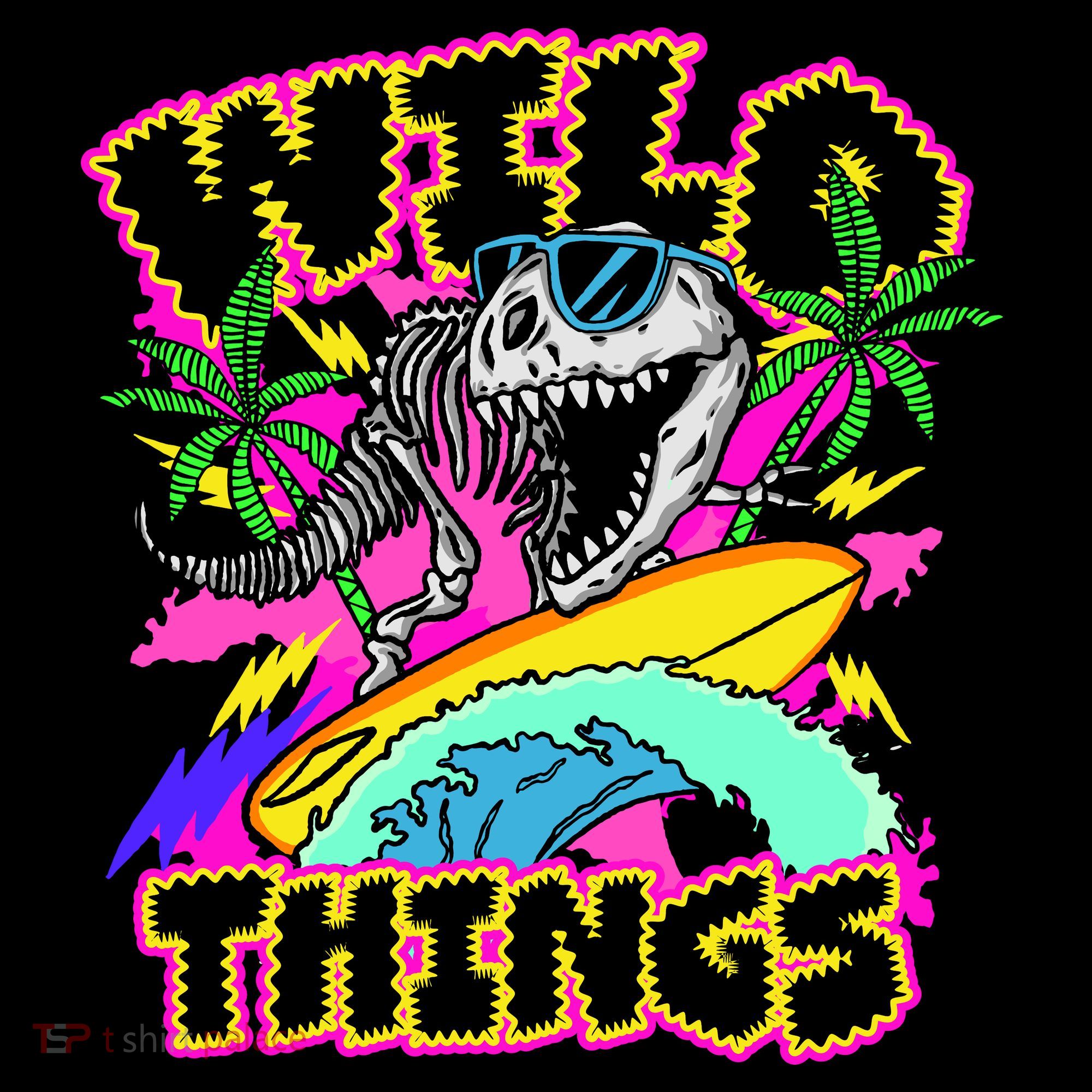 Wild Things T Rex Surfing Bucket Hat