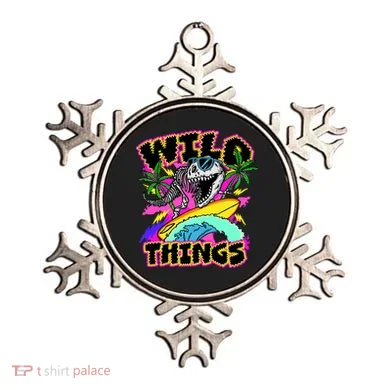 Wild Things T Rex Surfing Ornament