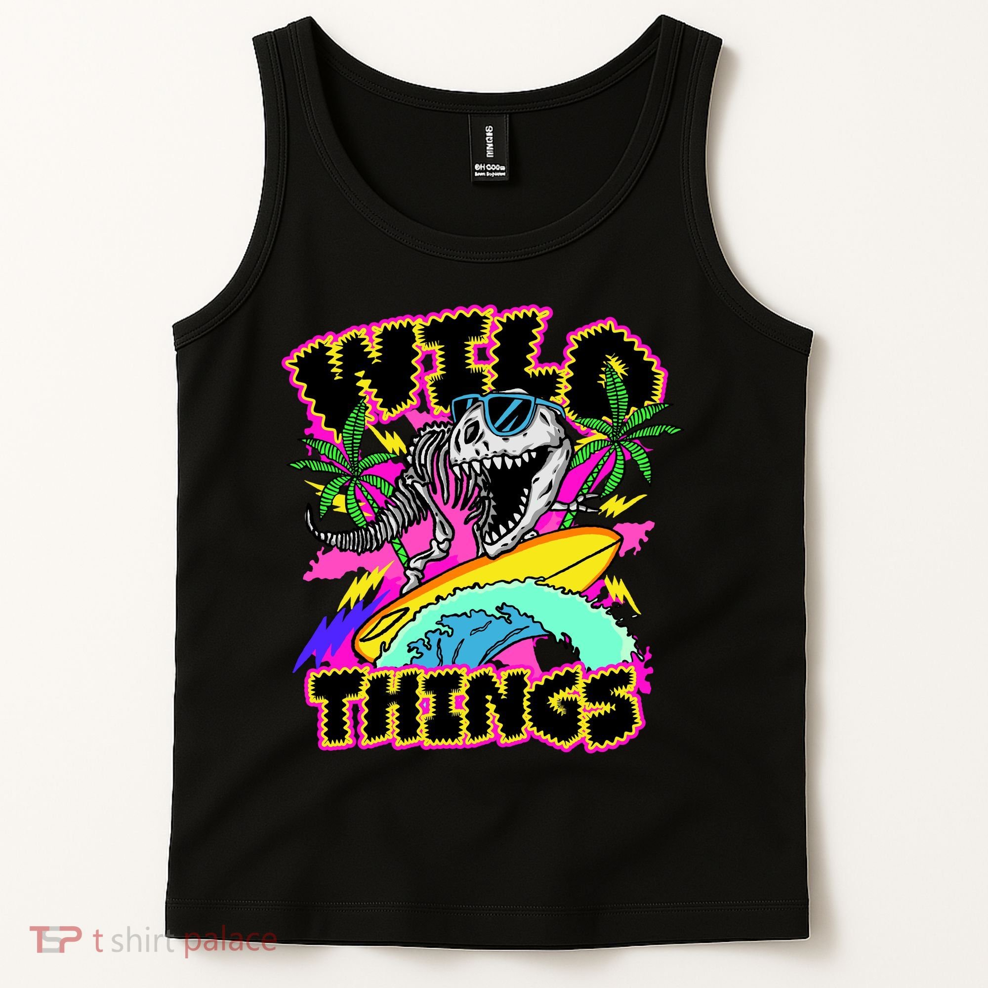 Wild Things T Rex Surfing Tank Top