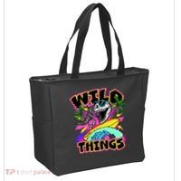 Wild Things T Rex Surfing Tote Bag thumb 2