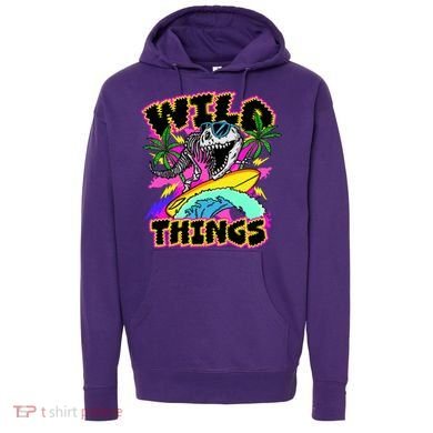 Wild Things T Rex Surfing Hoodie