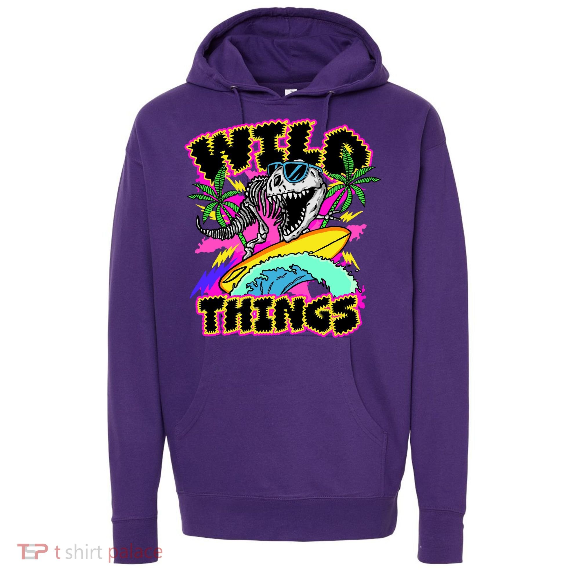 Wild Things T Rex Surfing Hoodie