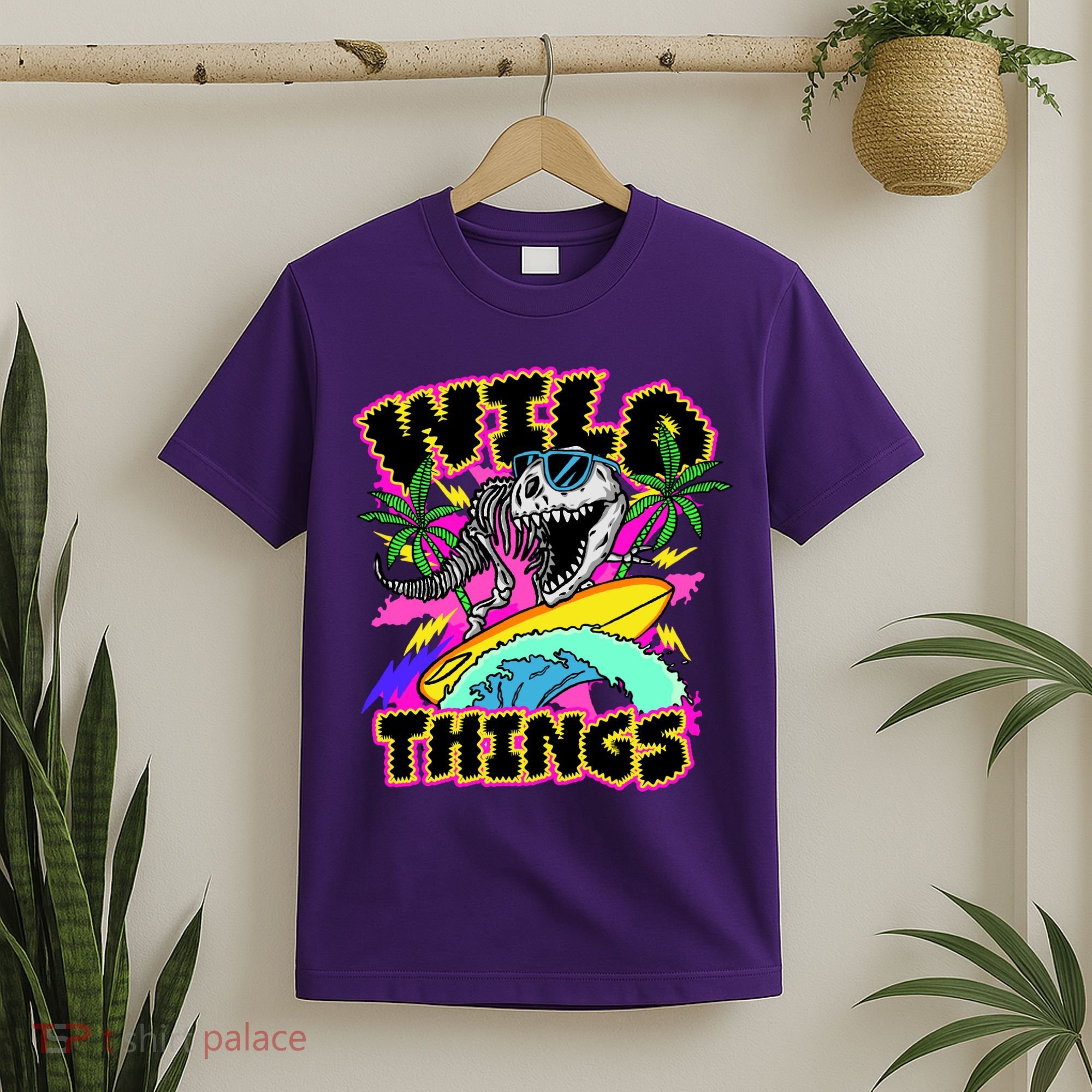 Wild Things T Rex Surfing T-Shirt