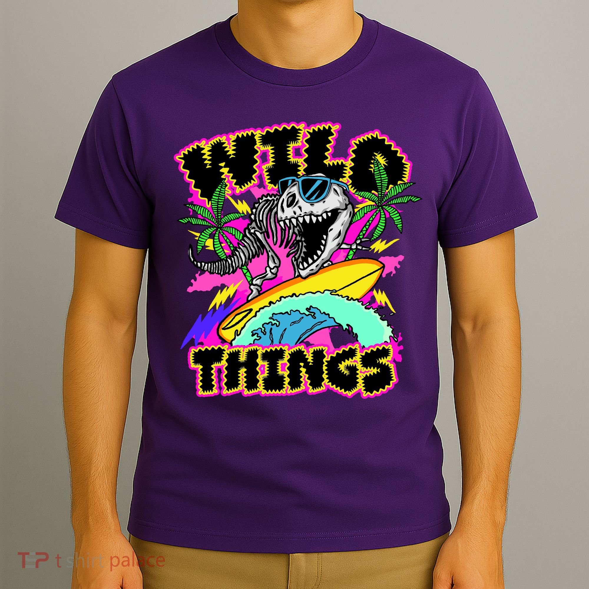Wild Things T Rex Surfing T-Shirt