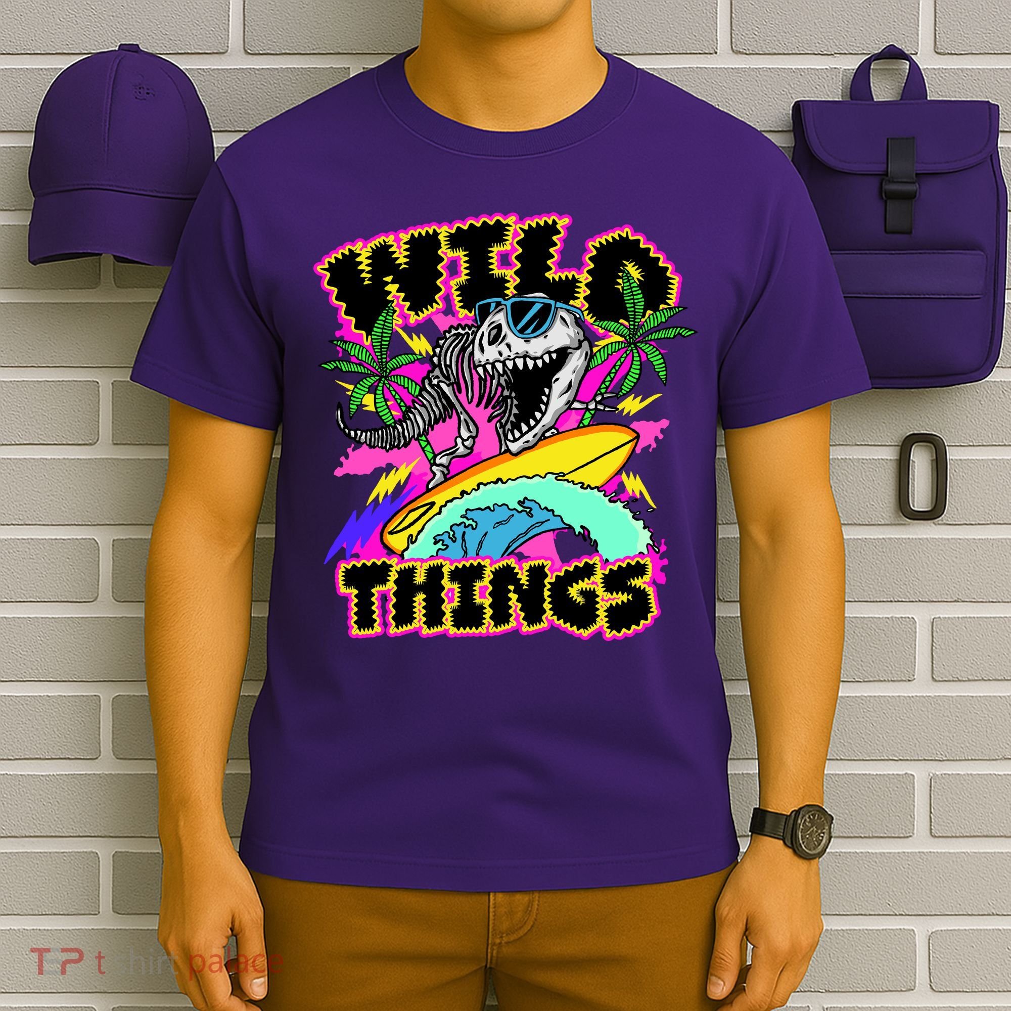 Wild Things T Rex Surfing T-Shirt