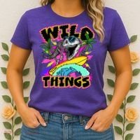 Wild Things T Rex Surfing Women's T-Shirt thumb 2