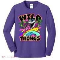 Wild Things T Rex Surfing Kids Long Sleeve Shirt thumb 0