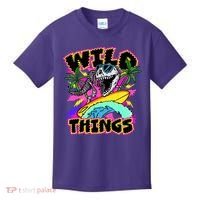 Wild Things T Rex Surfing Kids T-Shirt thumb 0