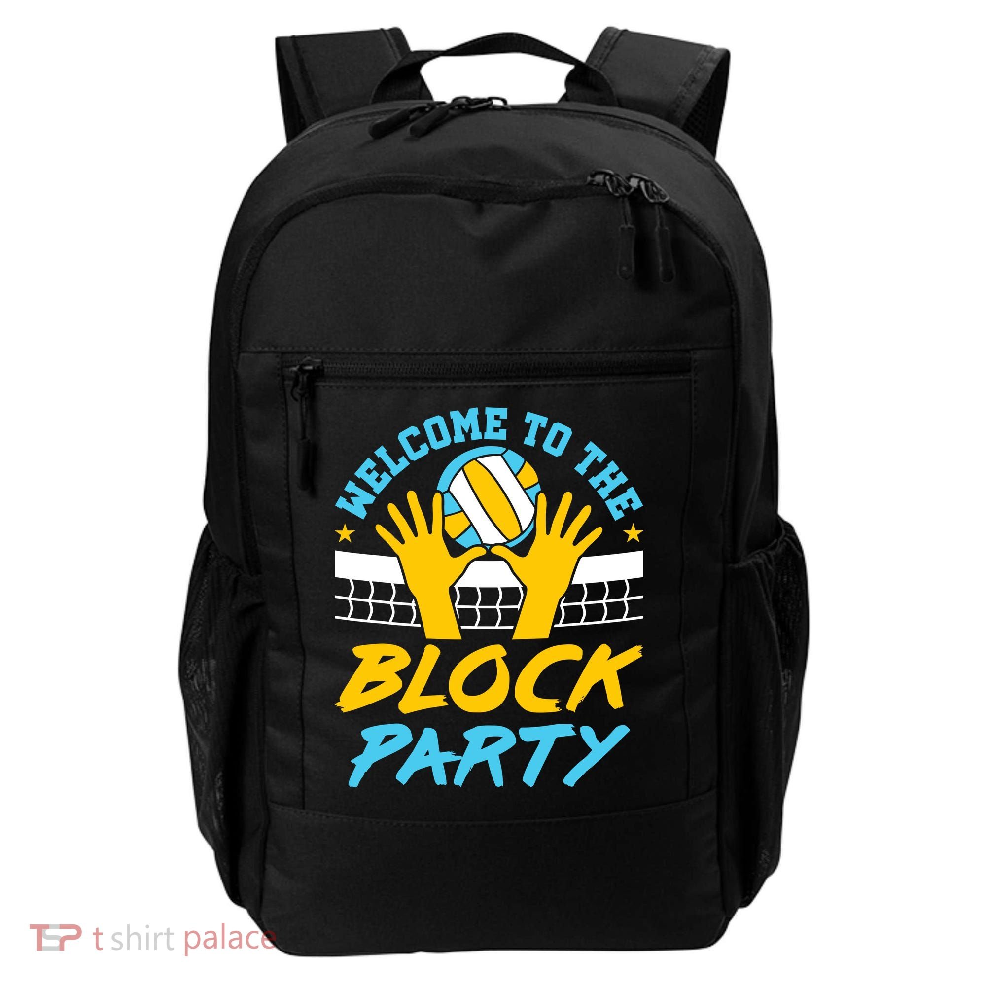 Welcome To The Block Party Volleyball Backpack