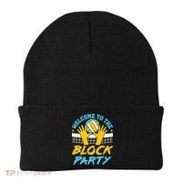 Welcome To The Block Party Volleyball Beanie thumb 0