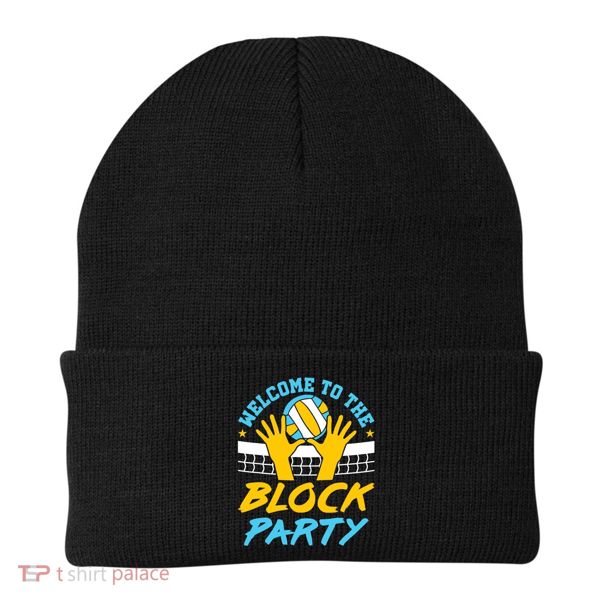 Welcome To The Block Party Volleyball Beanie