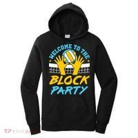 Welcome To The Block Party Volleyball Women's Hoodie thumb 0