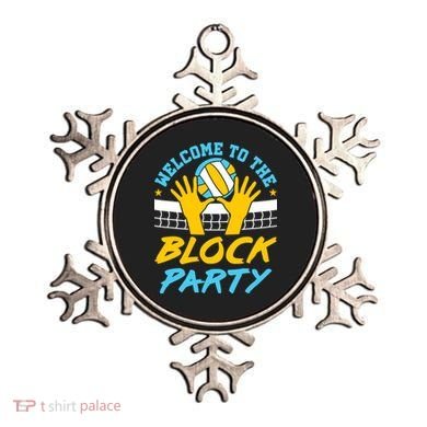 Welcome To The Block Party Volleyball Ornament