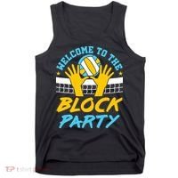 Welcome To The Block Party Volleyball Tank Top thumb 0