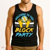 Welcome To The Block Party Volleyball Tank Top thumb 3