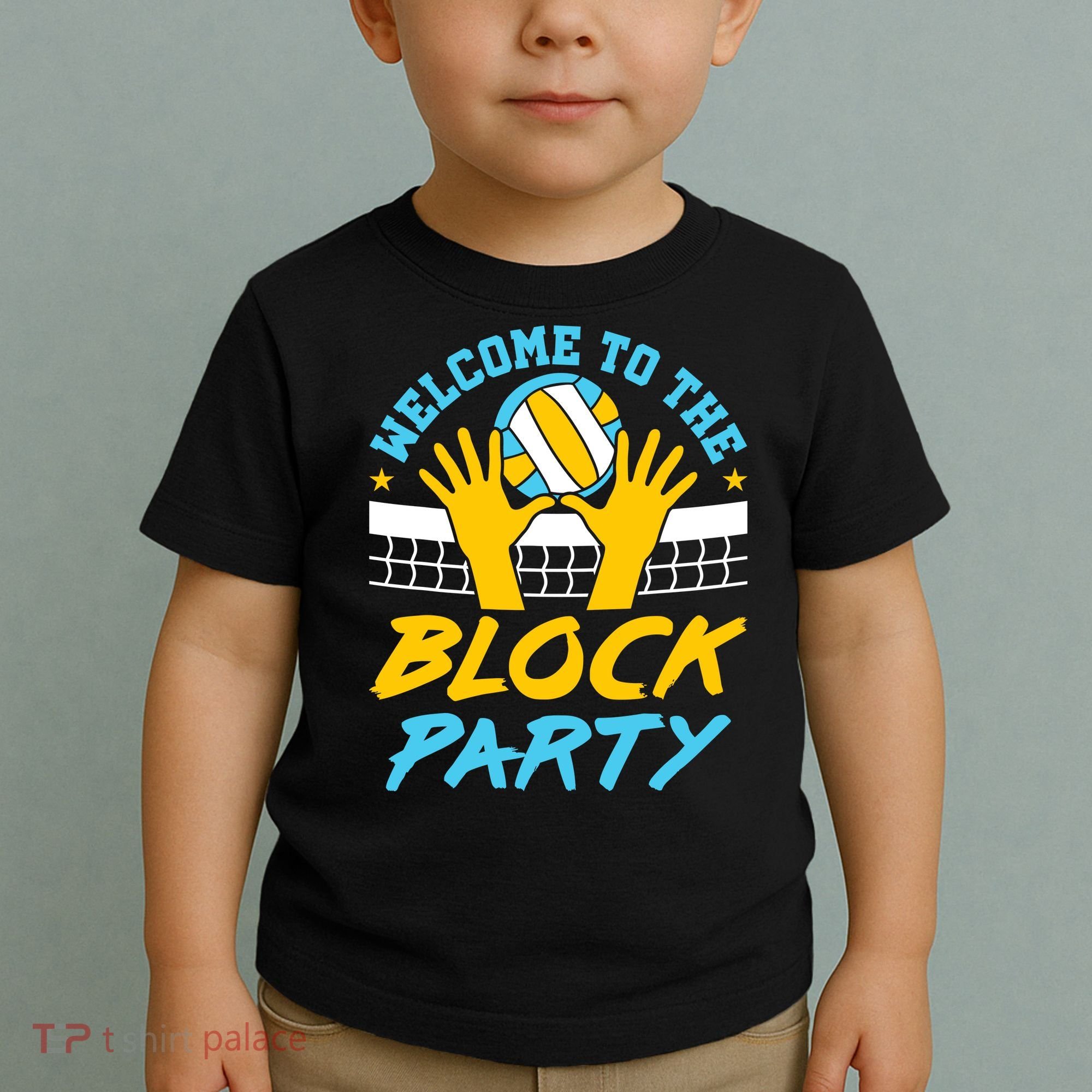 Welcome To The Block Party Volleyball Toddler T-Shirt