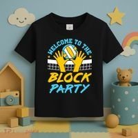 Welcome To The Block Party Volleyball Toddler T-Shirt thumb 3