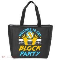 Welcome To The Block Party Volleyball Tote Bag thumb 0