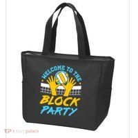 Welcome To The Block Party Volleyball Tote Bag thumb 3