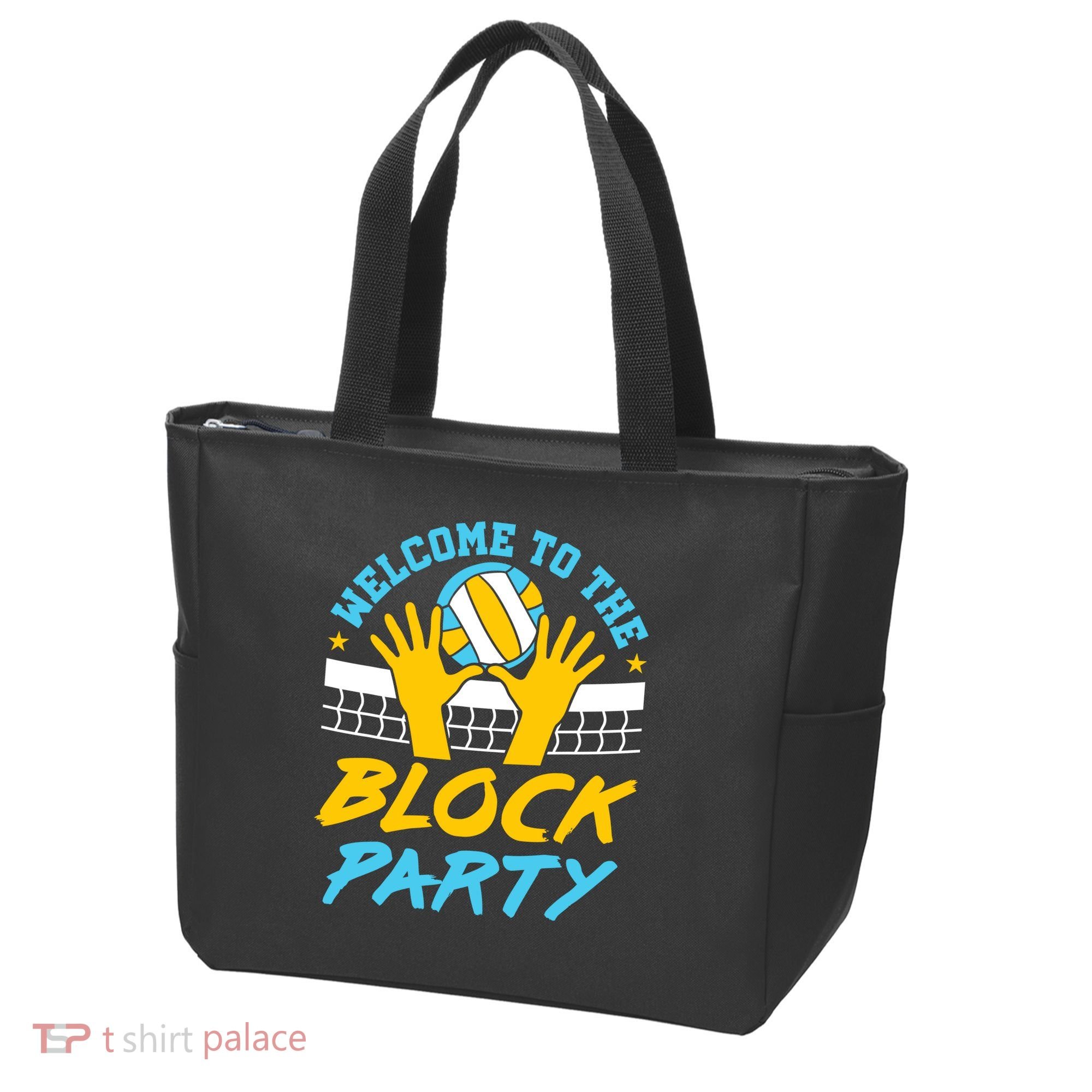 Welcome To The Block Party Volleyball Tote Bag