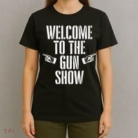 Welcome To The Gun Show Funny Bodybuilder Weightlifting T-Shirt thumb 4