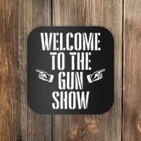 Welcome To The Gun Show Funny Bodybuilder Weightlifting Coaster thumb 0
