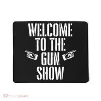 Welcome To The Gun Show Funny Bodybuilder Weightlifting Mousepad thumb 0