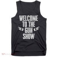Welcome To The Gun Show Funny Bodybuilder Weightlifting Tank Top thumb 0